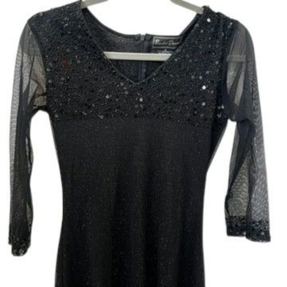 Beaded Drama cocktail dress, after 5, semi formal, formal night